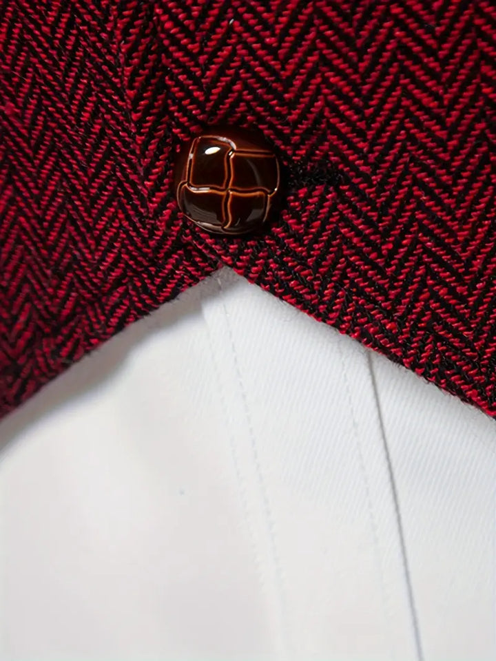 フェリー シングルブレストラペルベスト