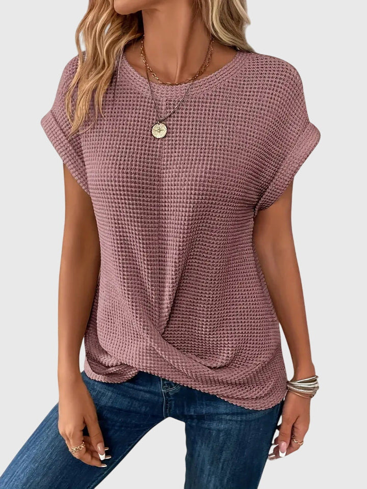 Isa™ | エレガントなクルーネックシャツ