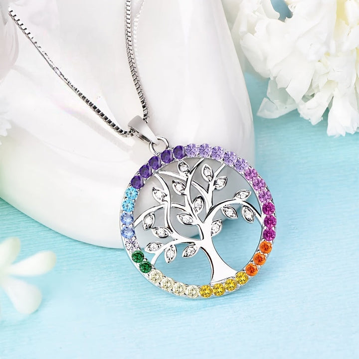 エロウェン | ハート型の生命の木ネックレス