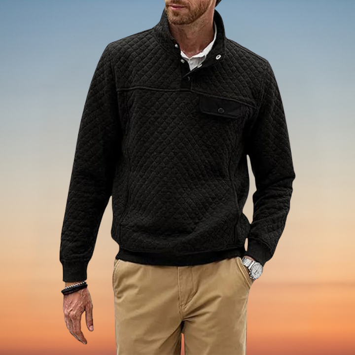 Perry – スタンドカラースウェットシャツ