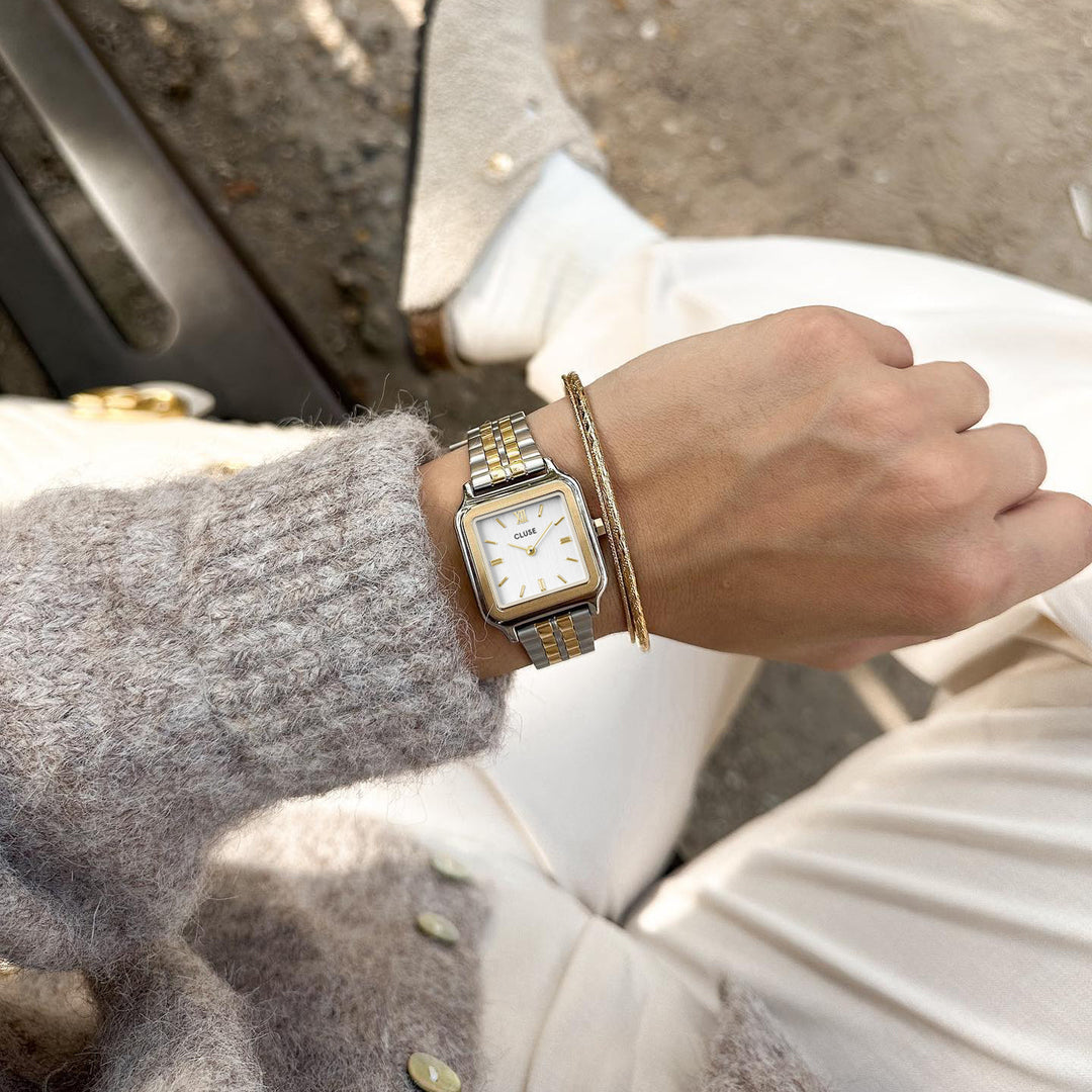 グラシューズ プティウォッチ スチール、ツートン