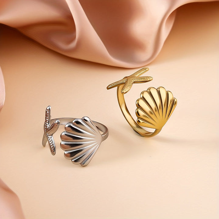 シェル＆スターフィッシュリング