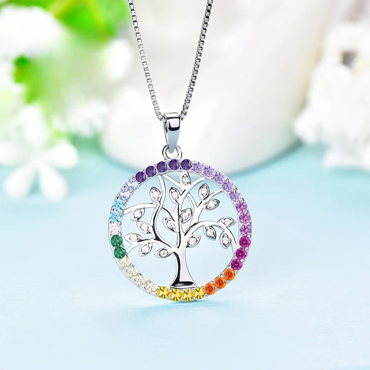 エロウェン | ハート型の生命の木ネックレス