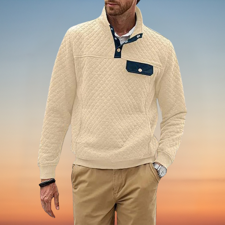 Perry – スタンドカラースウェットシャツ