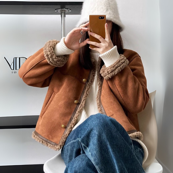 フィオナ - ウォーム ラムスキン ジャケット