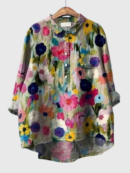 バレリア™ - 花柄プリントブラウス