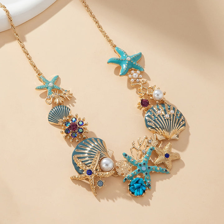 オーシャンジェムブローチ - 輝く海の優雅さ