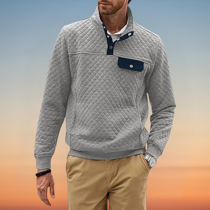 Perry – スタンドカラースウェットシャツ