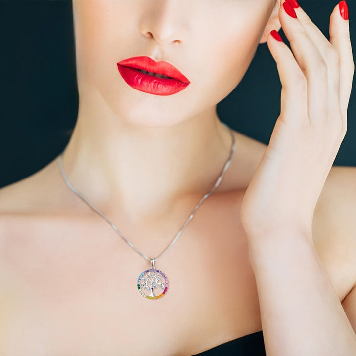 エロウェン | ハート型の生命の木ネックレス