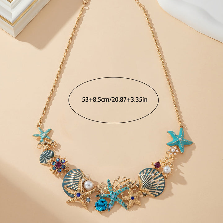 オーシャンジェムブローチ - 輝く海の優雅さ