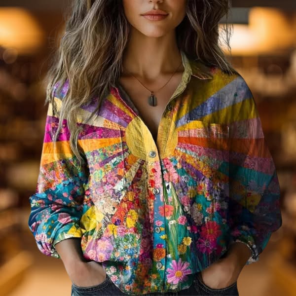 Tineke - ラディアント・サンフラワー・ブラウス