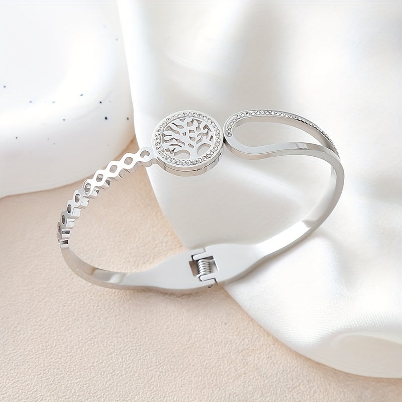 ソラ | アシンメトリックラインストーンツリーブレスレット