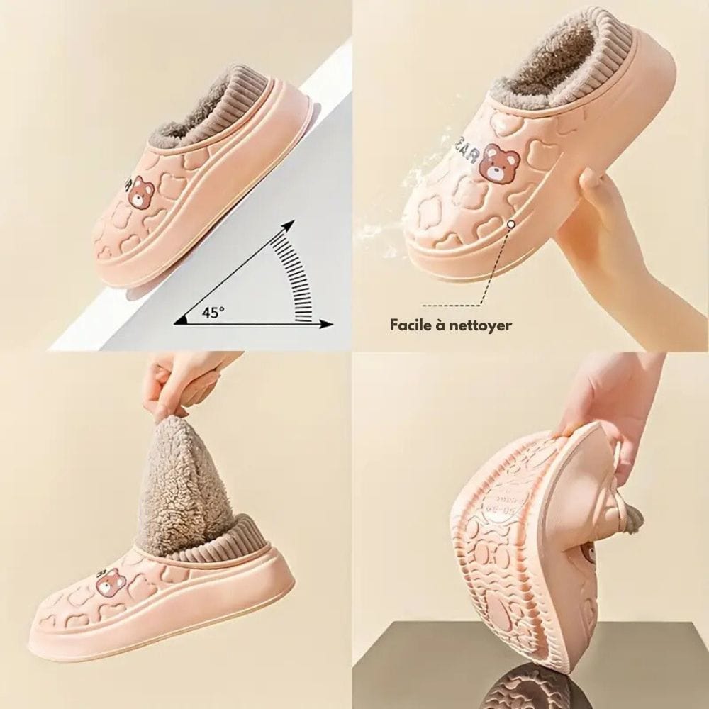 イルバニア - 裏地が豪華な防水スリッパ