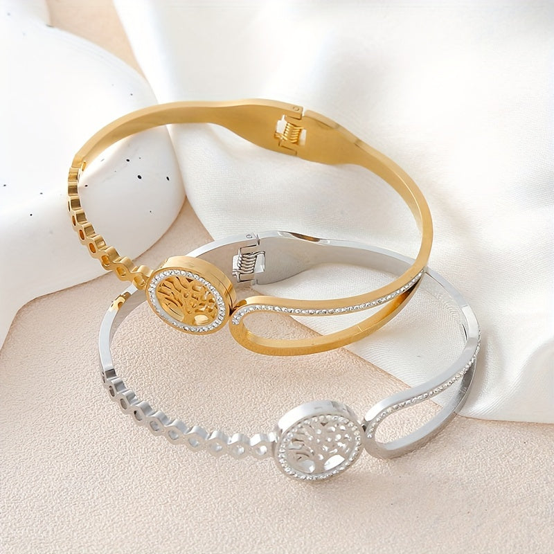 ソラ | アシンメトリックラインストーンツリーブレスレット