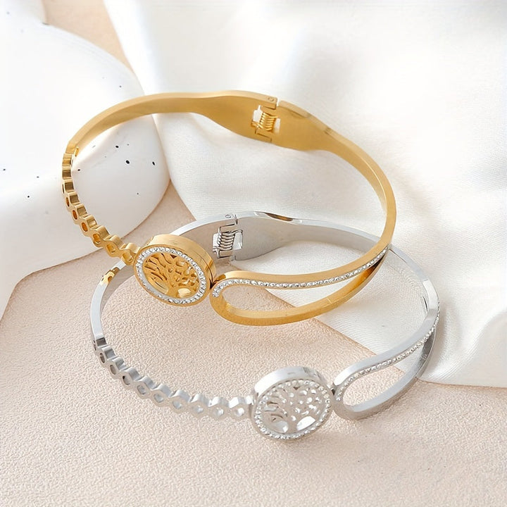 ソラ | アシンメトリックラインストーンツリーブレスレット