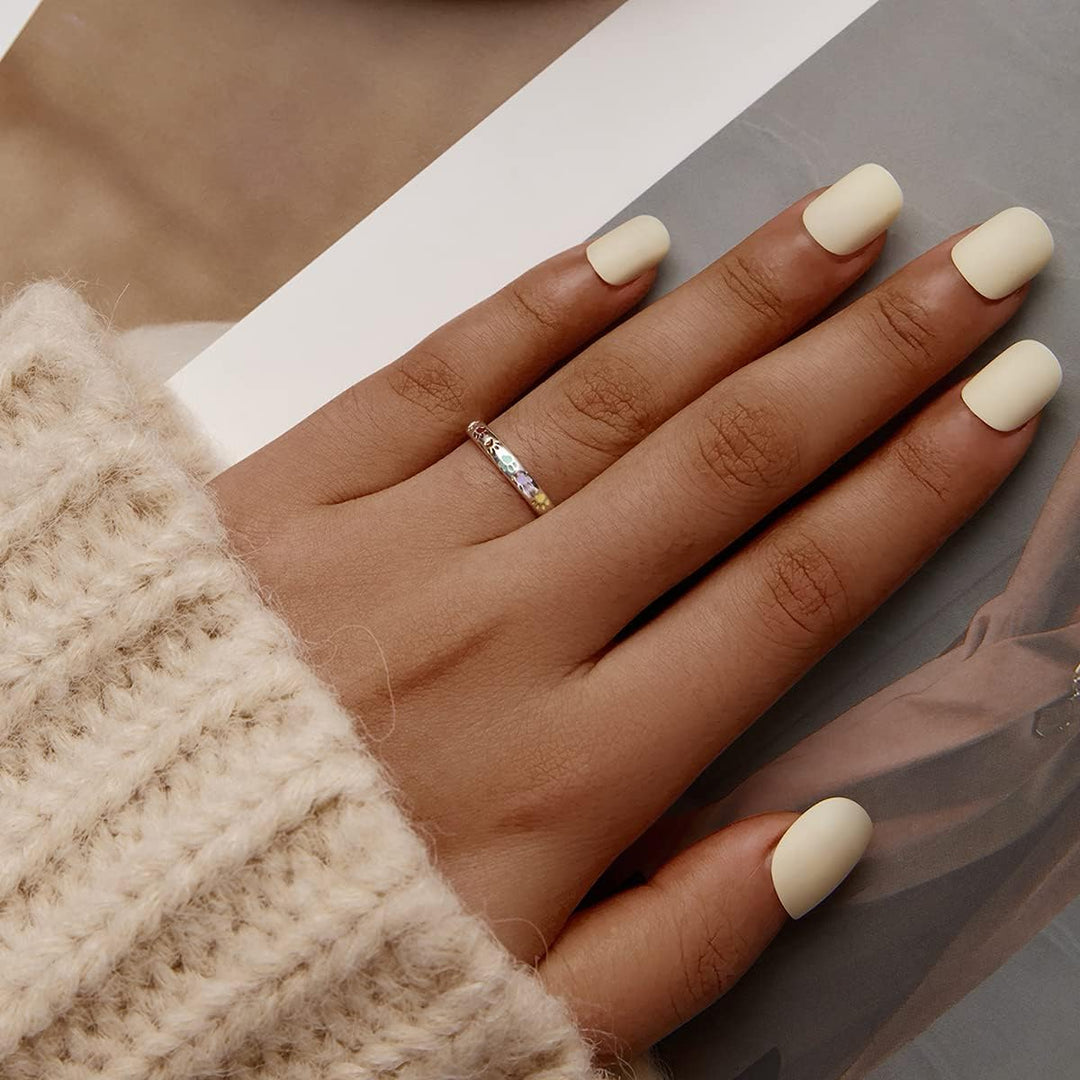 S925スターシルバーリング製パウプリントリング