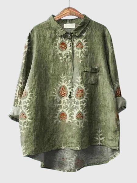 バレリア™ - 花柄プリントブラウス