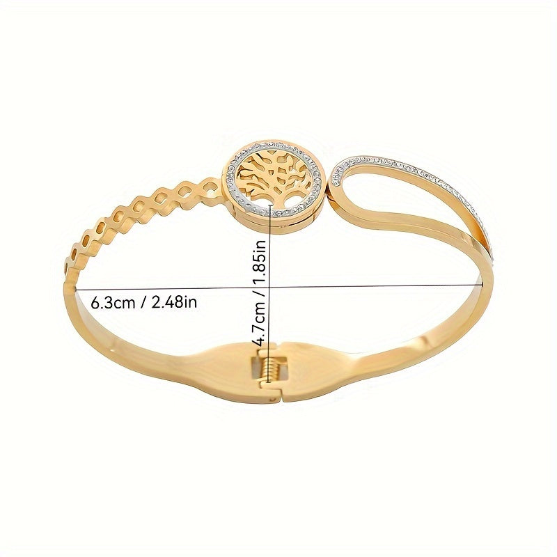 ソラ | アシンメトリックラインストーンツリーブレスレット