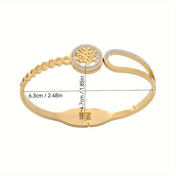 ソラ | アシンメトリックラインストーンツリーブレスレット