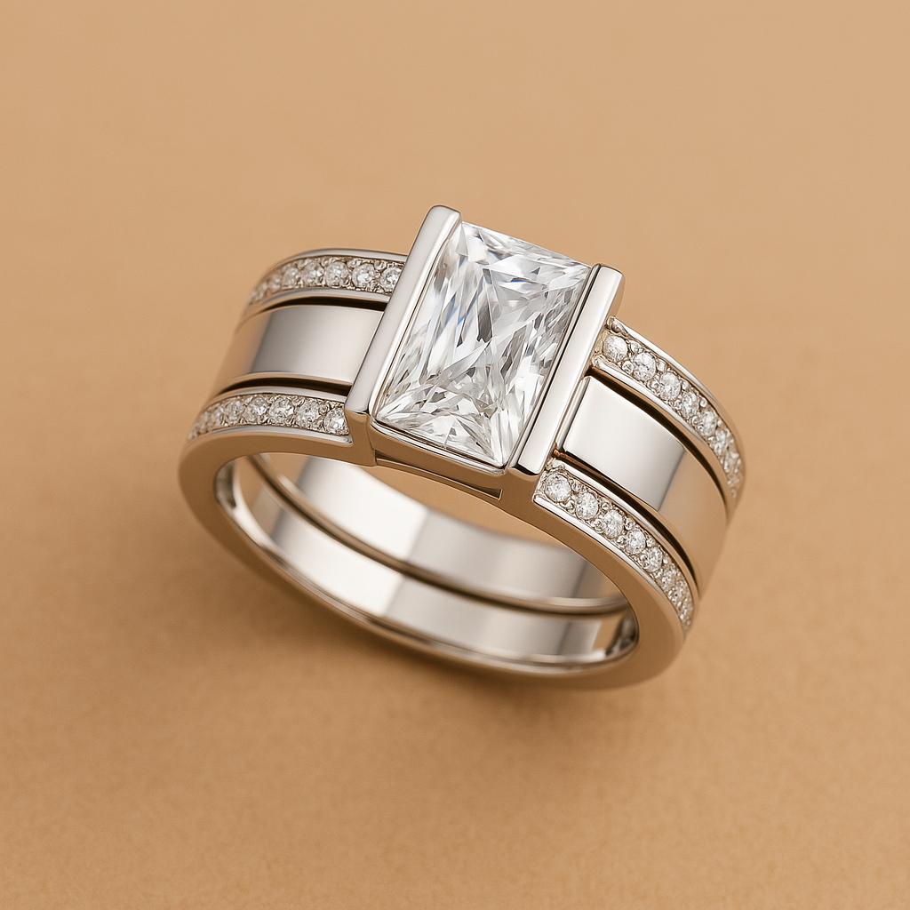 ビンテージインレイグラスリング