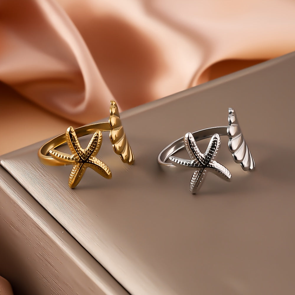 シェル＆スターフィッシュリング