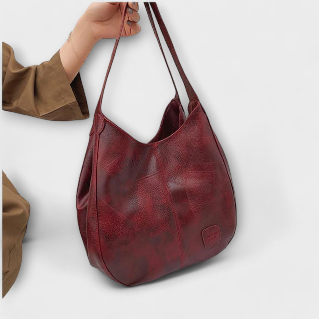 オリビア - ヴィンテージレザーショルダーバッグ