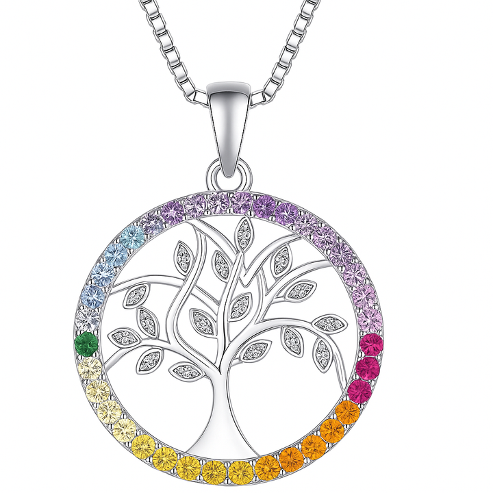 エロウェン | ハート型の生命の木ネックレス