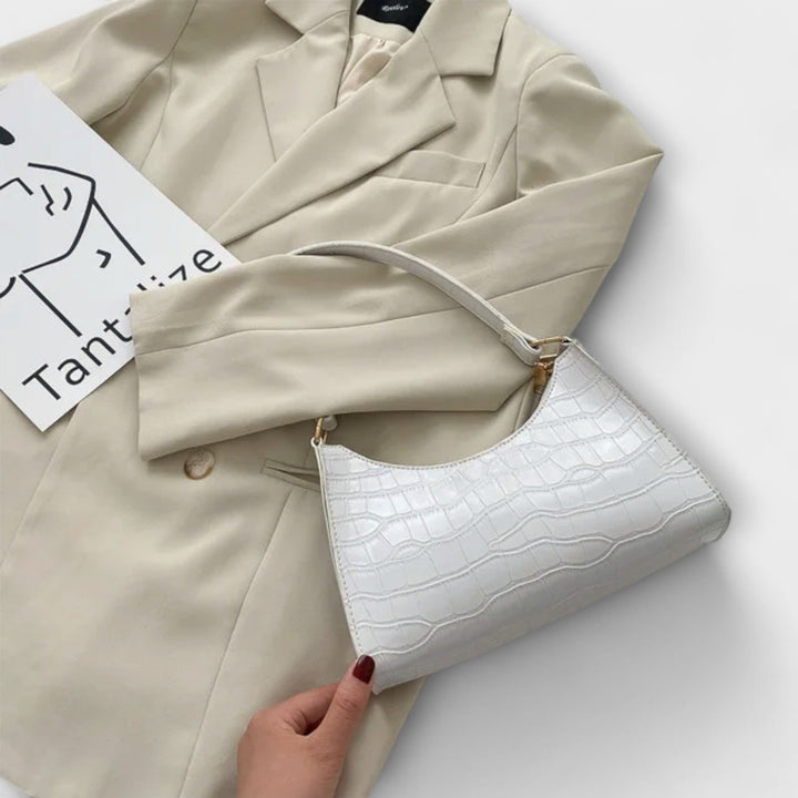 オリビア - 光沢のあるレザー バッグ