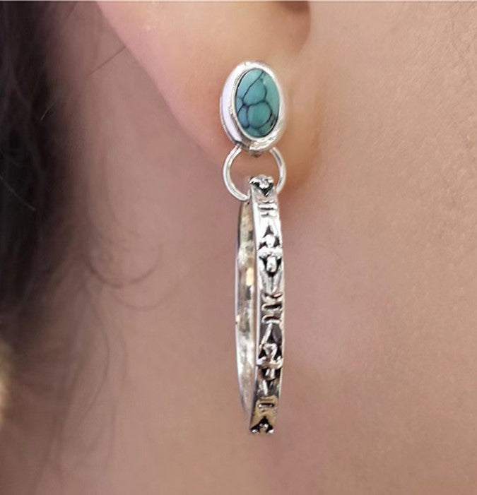 オニクサ | ヴィンテージボヘミアンオニキス ピアス