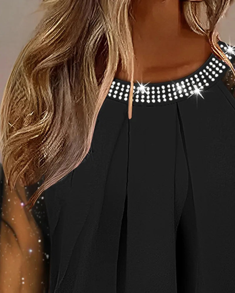 Hilda - スパンコール付きスタイリッシュなメッシュジャケット