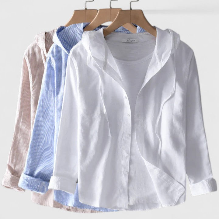 デミ | エレガントなフード付きブラウス