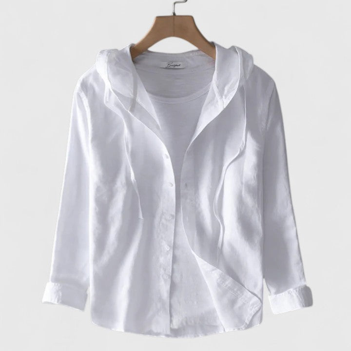 デミ | エレガントなフード付きブラウス