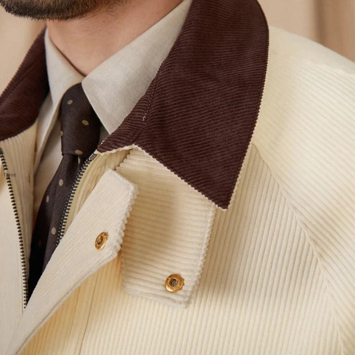 Ilona – コーデュロイコットン ヴィンテージティングハンジャケット