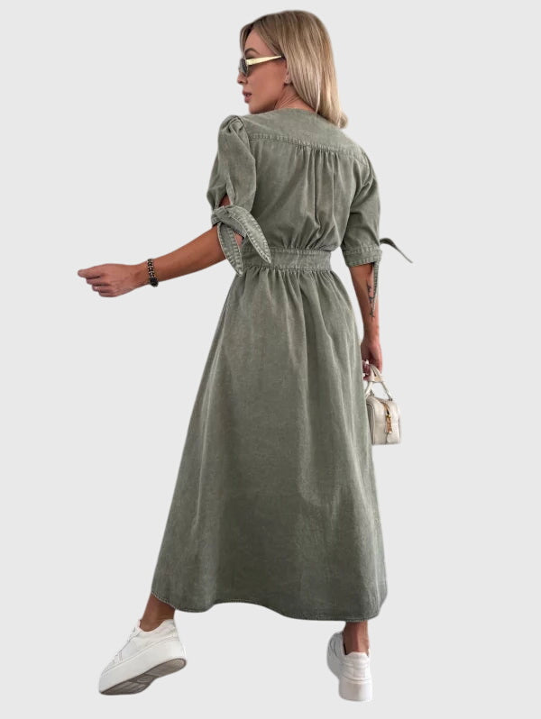 ソフィア™ | エレガントデニムワンピース