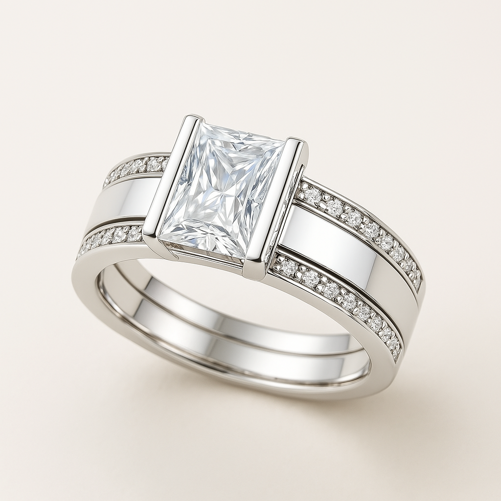 ビンテージインレイグラスリング