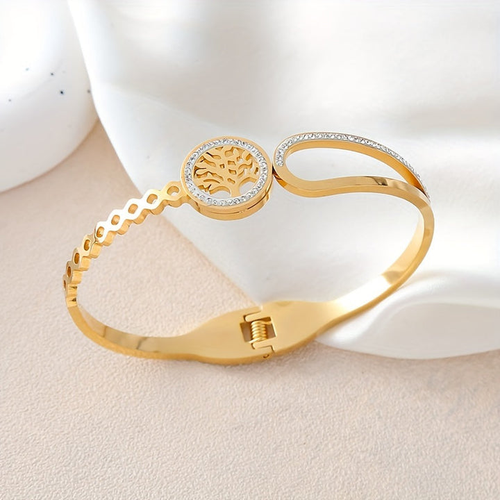 ソラ | アシンメトリックラインストーンツリーブレスレット