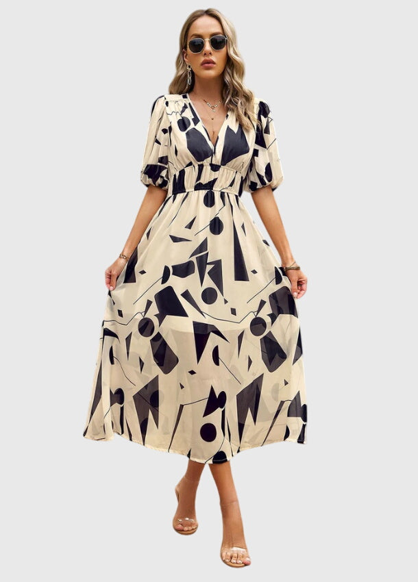 "マーリン™ | フラッタリングフローラルミディドレス