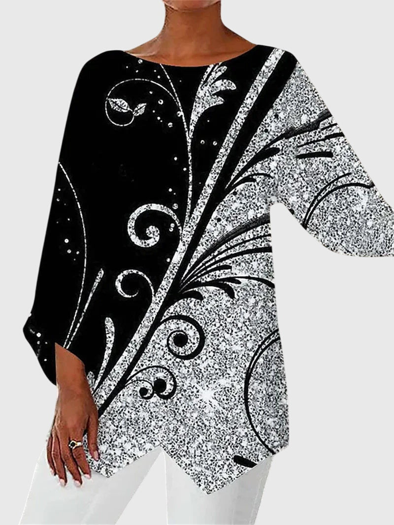 アラヤ™ | エレガントなクルーネックトップ