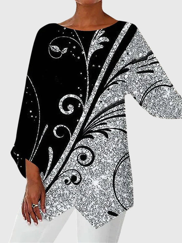 アラヤ™ | エレガントなクルーネックトップ