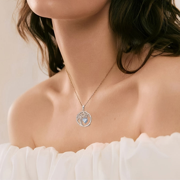 セラフィーナ | アクアマリンツリーネックレス