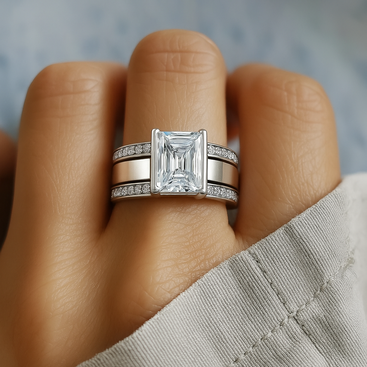 ビンテージインレイグラスリング