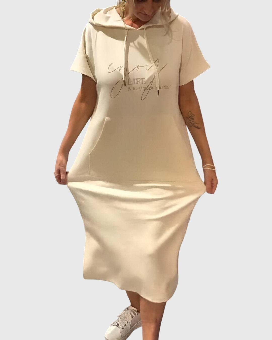 マーロウ™ | カジュアルフード付きドレス