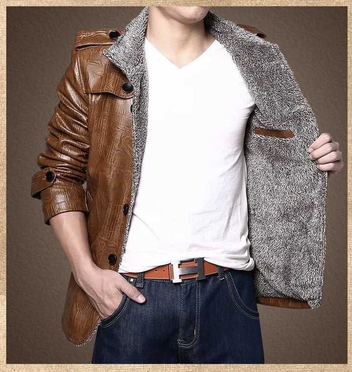 ハイラム - 裏フリースレザージャケット