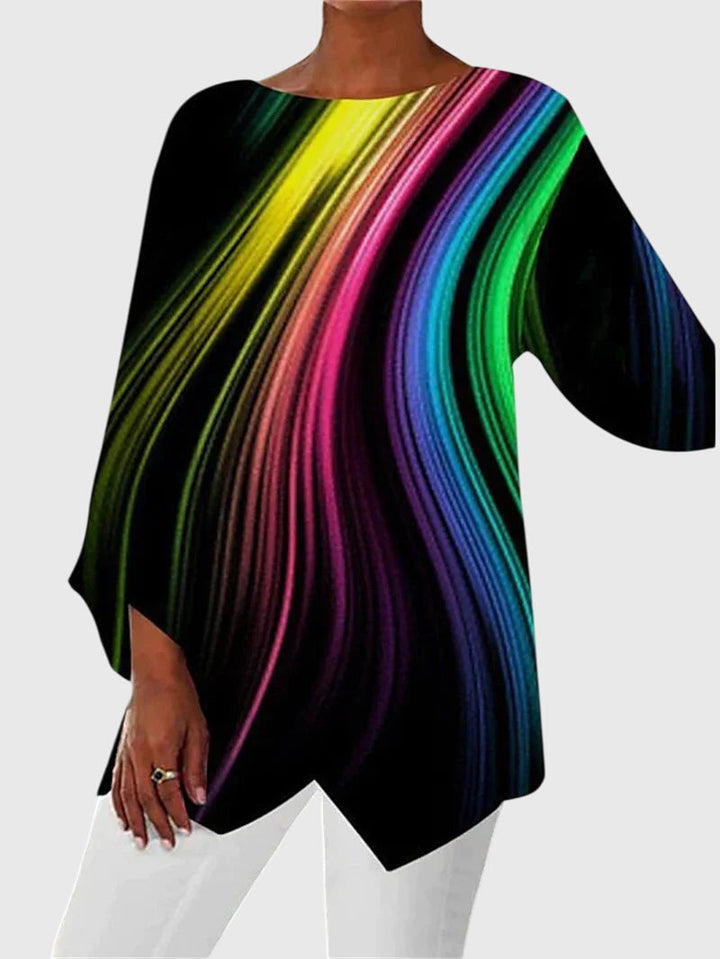 アラヤ™ | エレガントなクルーネックトップ