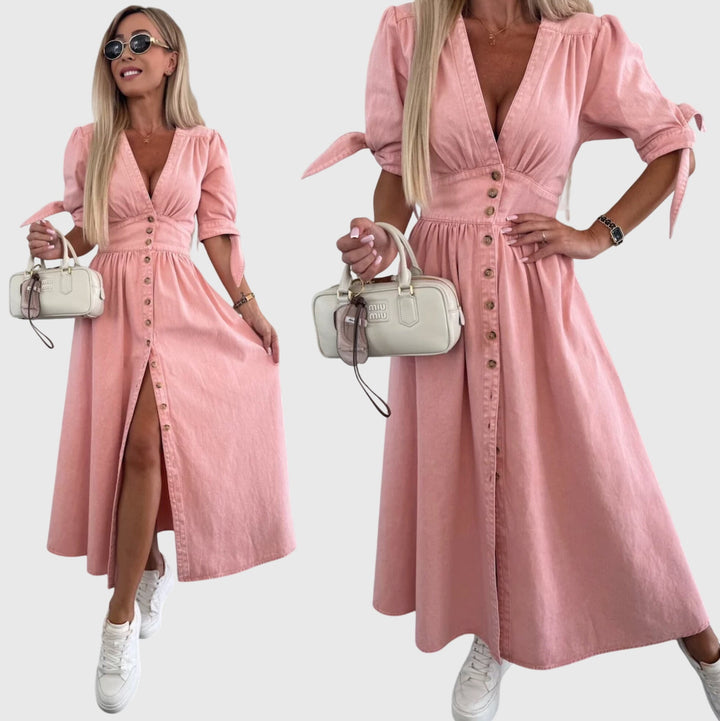 ソフィア™ | エレガントデニムワンピース