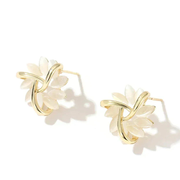 オパリン | オパールペタルスタッド イヤリング