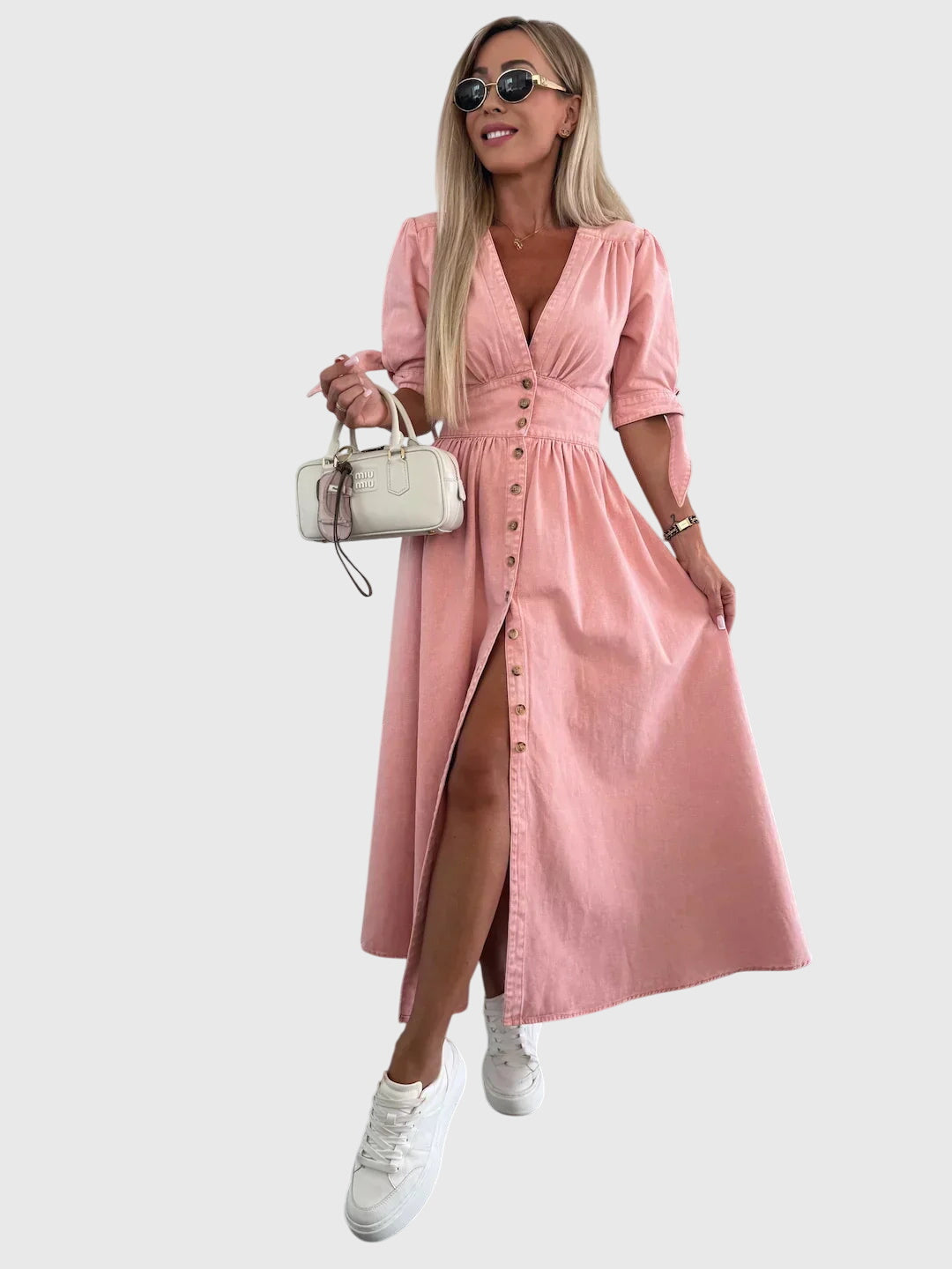 ソフィア™ | エレガントデニムワンピース