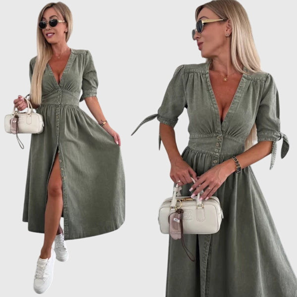 ソフィア™ | エレガントデニムワンピース