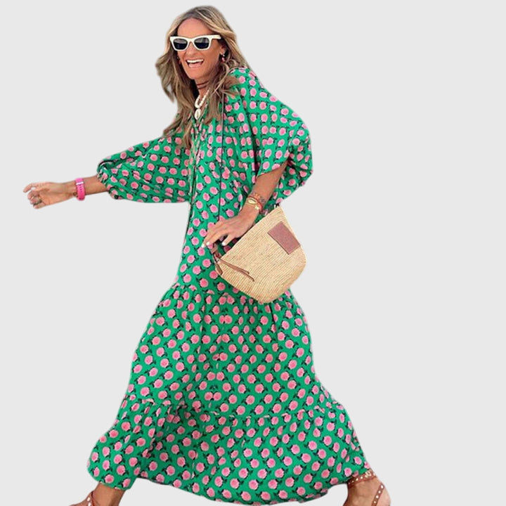 サラ™ - ボヘミアンスタイルマキシドレス