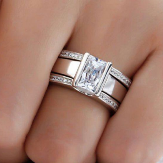 ビンテージインレイグラスリング